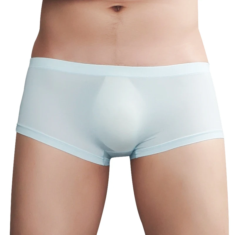 Antarctic summer men's underwear men ice silk boxer shorts sexy trackless one piece personality trend underwear