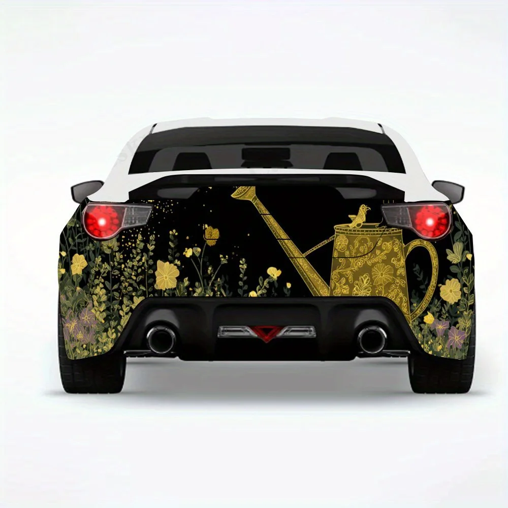 

Лейка с подсветкой - виниловая наклейка на заднюю часть автомобиля, водонепроницаемые самоклеящиеся виниловые наклейки для хвоста и бампера автомобиля, Decora