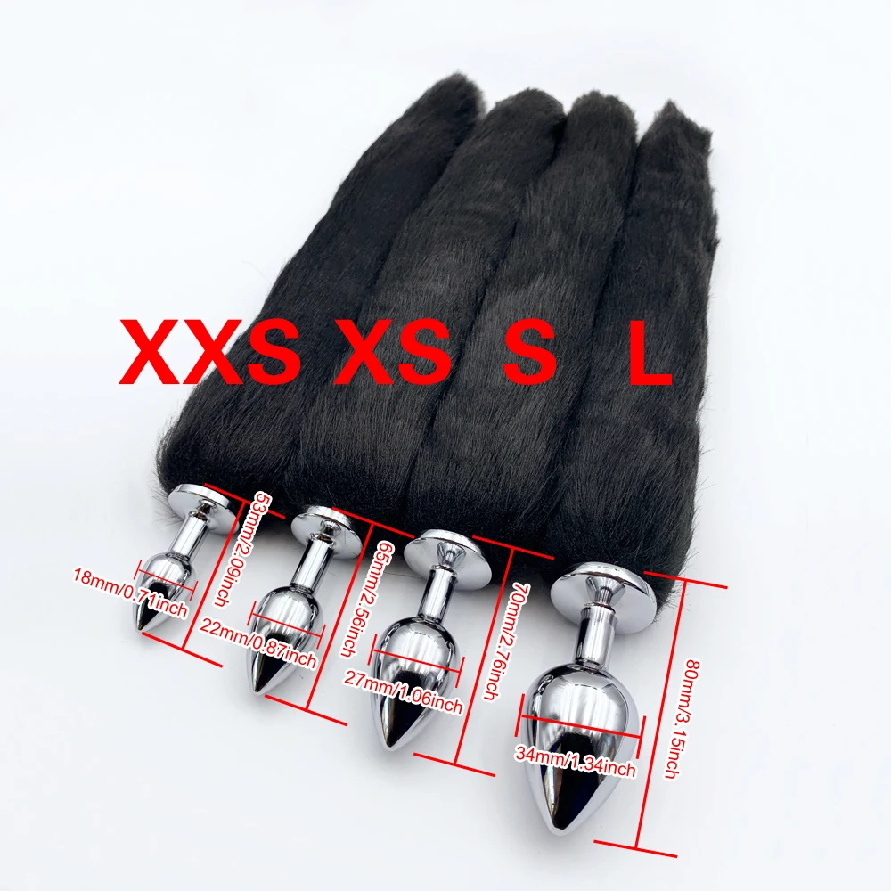 4 Sises Fox Tail Anal Plug Role-playing Prostate Massager Anus Training Dog Tail Butt Plug Dildo Adult Toys for Couple Women Men - Image 3