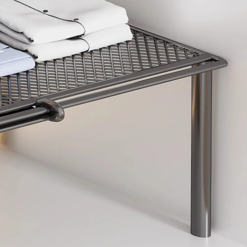 Wardrobe Layered Partition Board, Expandable Storage Shelf Interior Partition Cabinet EXPANSION  BRACKET Scalable 35/45-60/80cm
