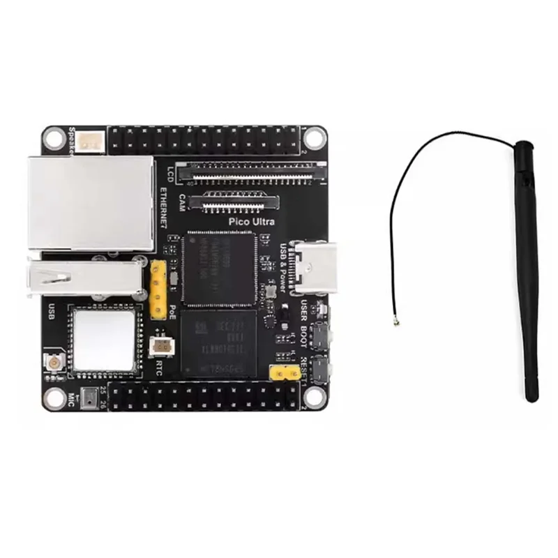 

B47C For Luckfox Pico Ultra Wifi Development Board RV1106 RISC-V Linux Wifi6+BT5.2 8G EMMC Supports Poe Ethernet Power Supply