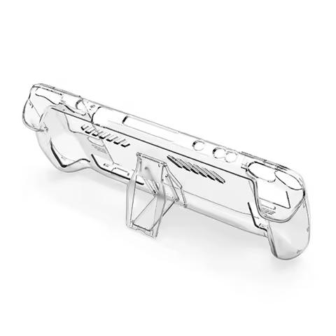 Transparent Crystal Clear Protective Cover Accessories Protective Cover Shell Replacement Detachable with Support for Steam Deck
