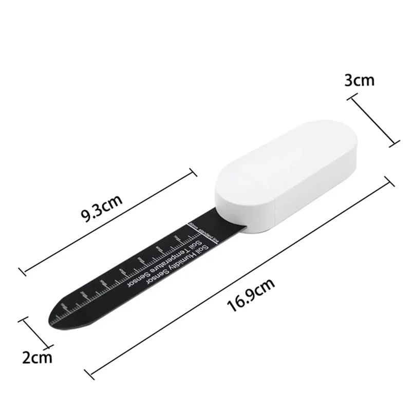 BTLIFE-2 Stuks Zigbee Smart Bodem Sensor Temperatuurmeter Vocht Vochtigheid Sensor Real-Time Bodemvocht & Temperatuur Monitor