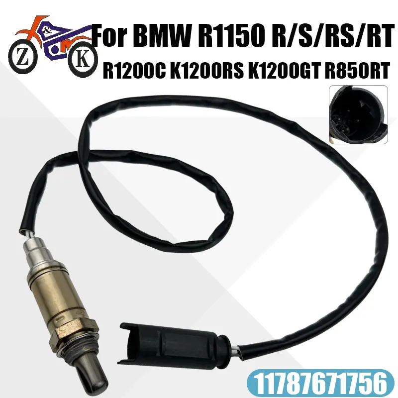 4Pin Oxygen Sensor 11787671756 For BMW R850R R1100S R1150GS R1150RT R1200C K1200RS Motorcycle Lambda Sensor Replace 11781341022