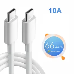 10A USB-C Super Flash Charging Cable for Vivo X90 Pro+ iQoo 10 Pro 10 9T 9 Pro 8 Neo 7 200W 120W 66W 10A Type-C Fast Charger