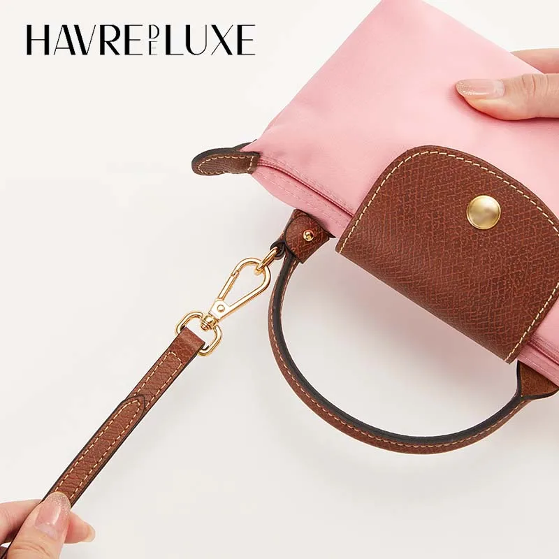 Leather shoulder strap for Longchamp mini bag non perforated bag strap modification bag accessories