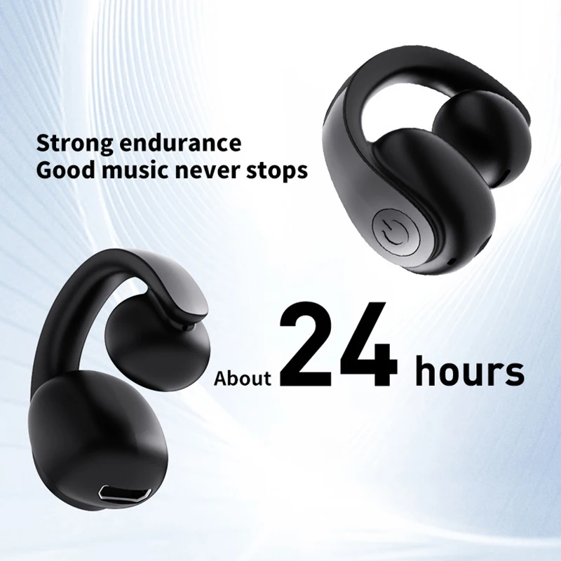 Xiaomi 5.4 Bluetooth TWS Clip على سماعة الرأس اللاسلكية مع ستيريو HiFi وسماعة تقليل الضوضاء لهاتف Xiaomi iPhone