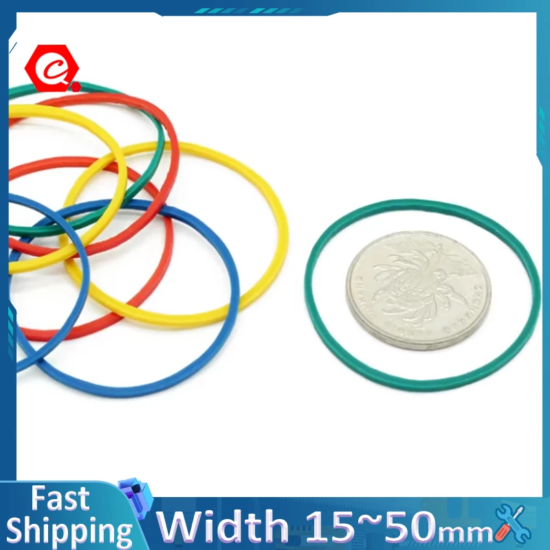 High Elasticity Colored Rubber Bands office storage rubber rings multi-color mixing