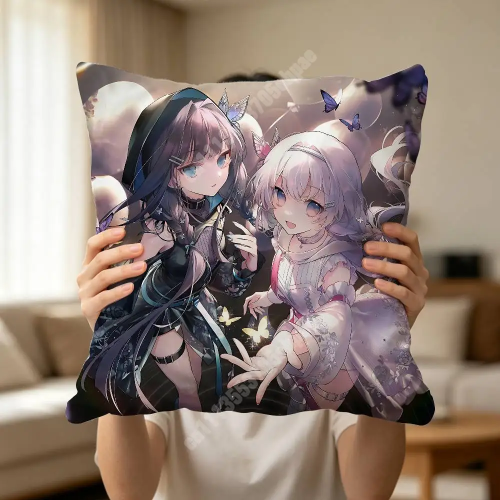 Arcaea Music Game Hikari Tairitsu Printed Pillow Cover Sofa Couch Student Apartment Homestay Leisure Area