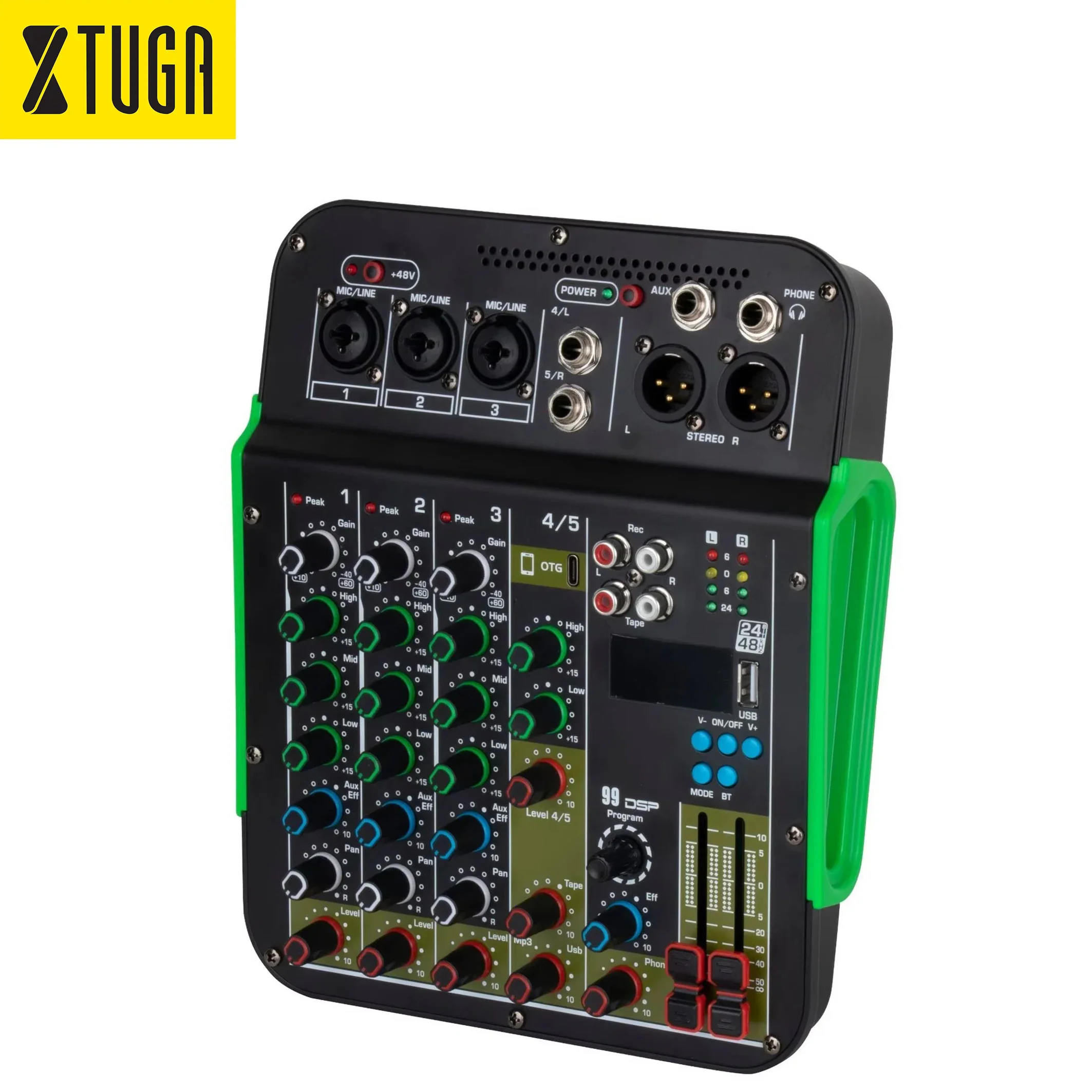 2026 New XTUGA MG75 Channel Professional KTV Recording Studio Audio Console Mixer Built-In 99 Effects With Reverberation