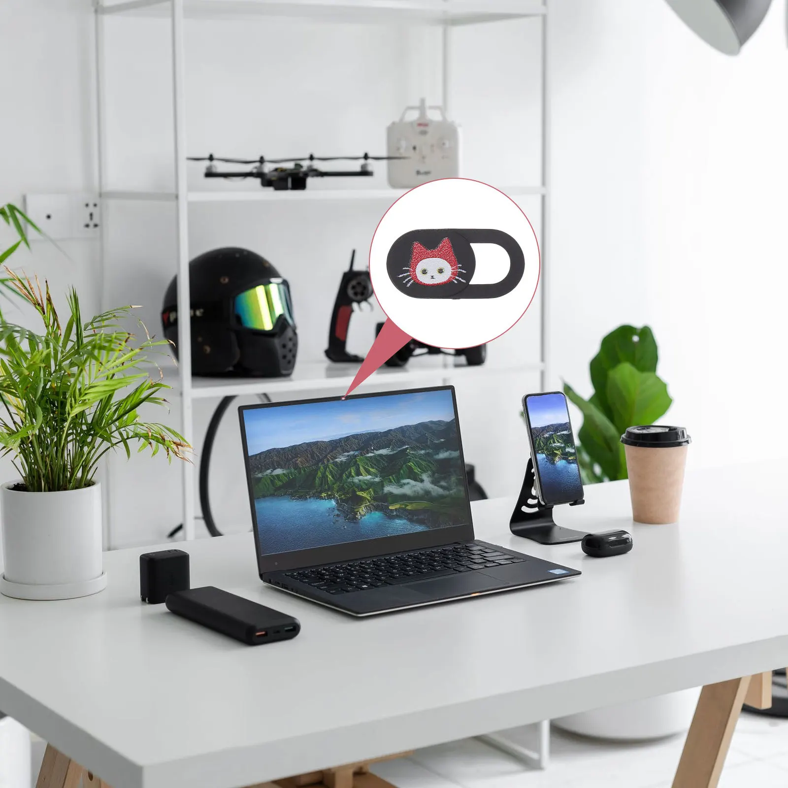 

6Pcs Webcam Cover Slide Blocker High Durability Fine Workmanship Anti-Peeping Lid for Laptop Tablet Pc Webcam Cover Slide