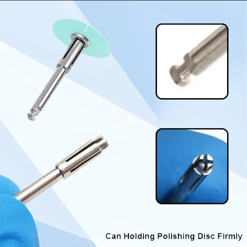 

5Pcs Dental Mandrel for Polishing Machine Disc Rotary Tool Handle Set Lab Material Equipment Tools Stainless Steel