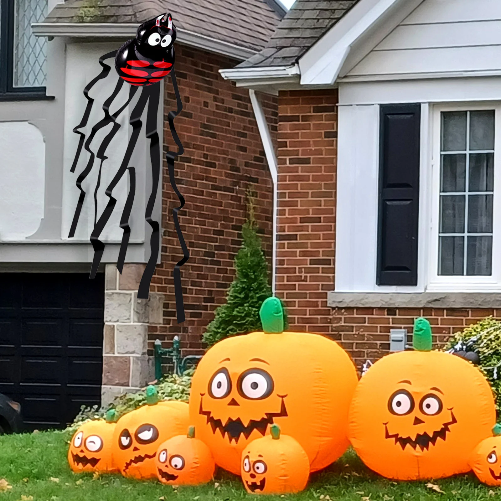 

Giant Spider Mylar Balloon Creative Realistic Halloween Decoration for Haunted Patio Graveyard Festival Mylar Balloon