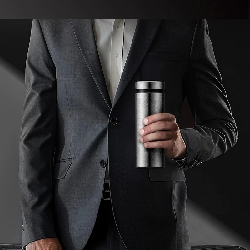 Philips AWP3361 400ml  Vacuum Thermos Cup Crystal Frost Texture Tea Separation Insulated Water Bottle For Business Gift