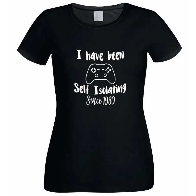 Personalised I Have Been Self Isolating Since Mens Black T Shirt Xtsn191