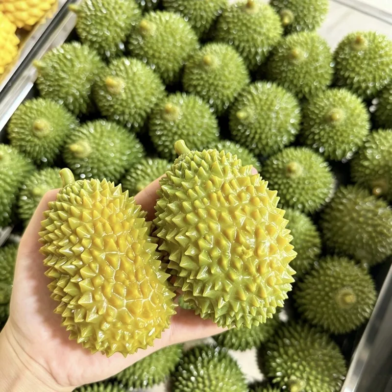 Handgemachter Knuspriger Durian Stressball Fidget-Spielzeug Knackiger Quetschball Runde Blöcke Gefüllt ASMR Anti-Stress-Spielzeug für Erwachsene und Kinder