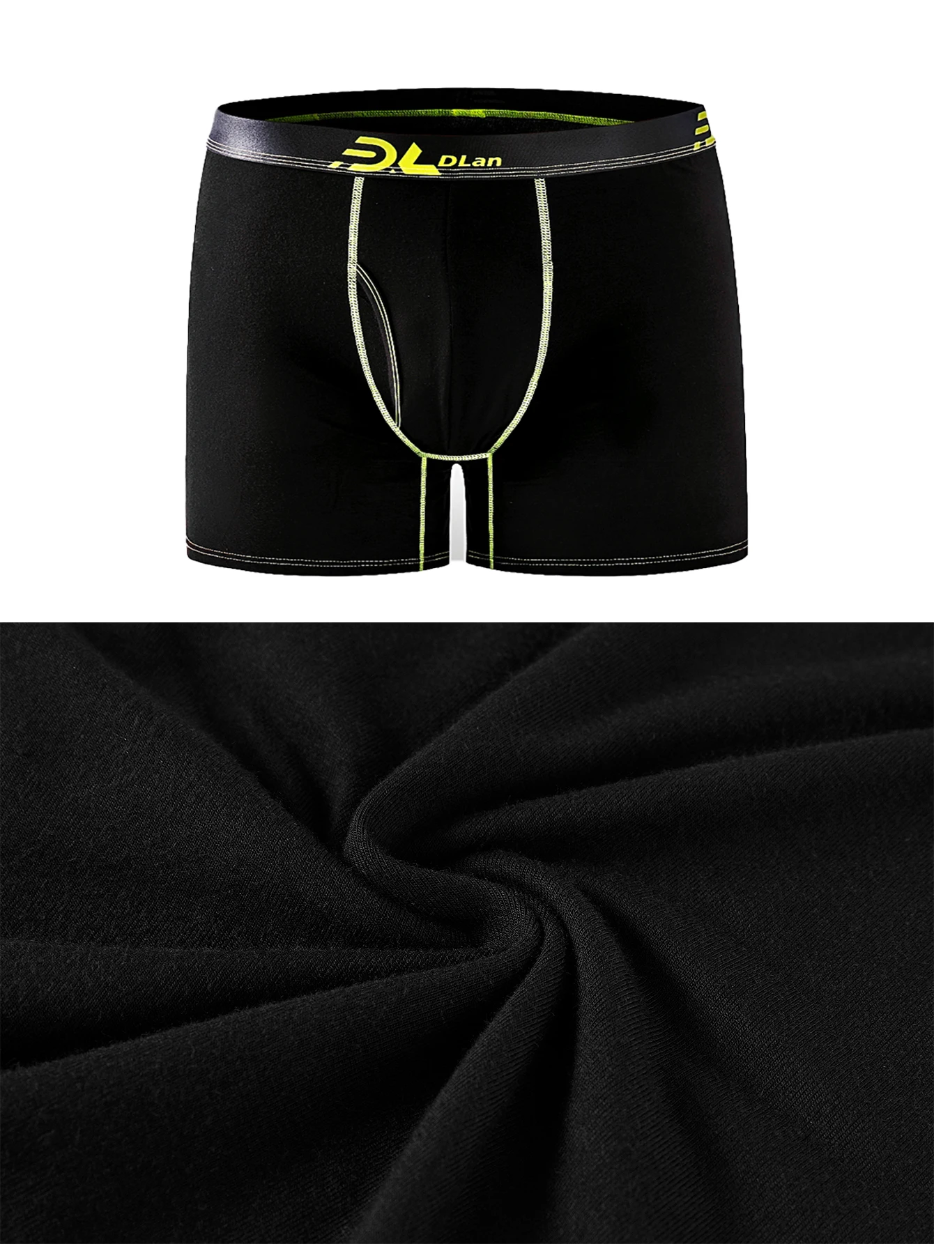 3pcs Boxer Shorts Ice Silk Men's Underwear Summer Breathable Underpants U Convex Lingerie Breathable Sexy Panties