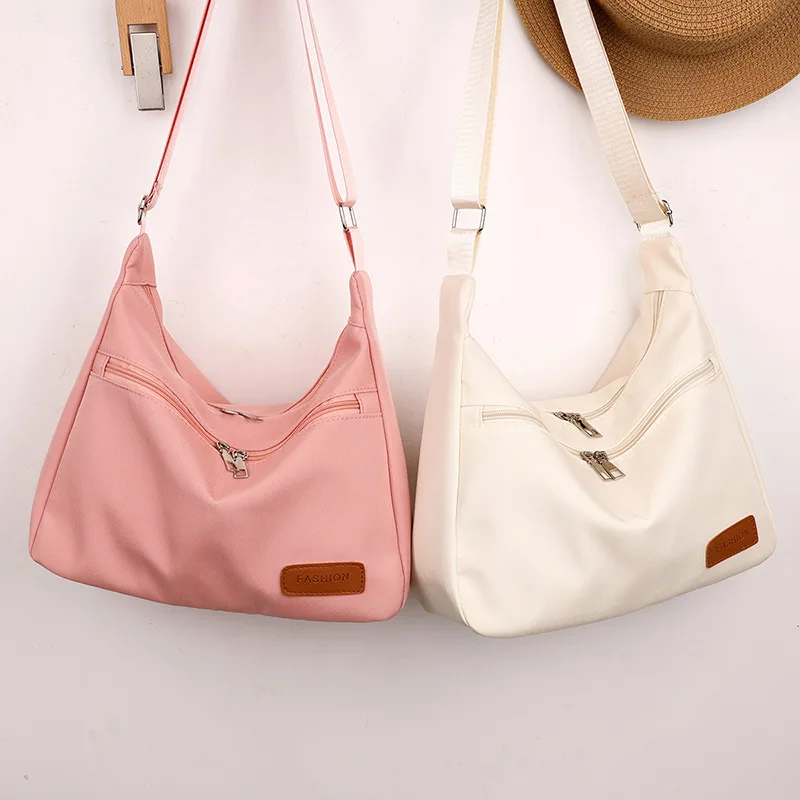 

Nylon Crossbody Bags for Women Shoulder Bags Lightweight Casual Canvas Dumpling Bag Purse and Handbags Designer Bag Bolsos Mujer