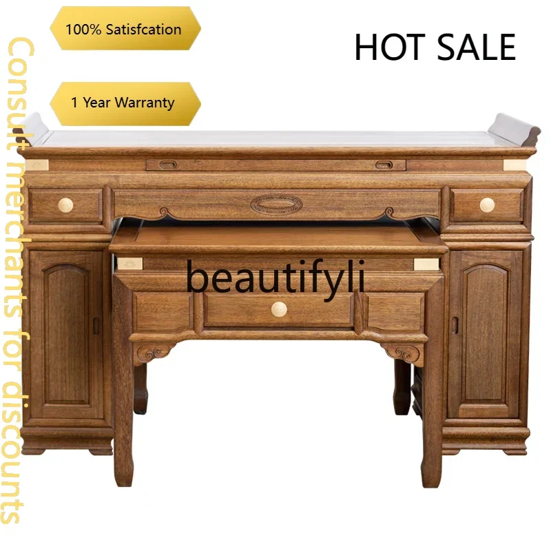 D5556  C All solid wood table New Chinese incense casket Buddhist platform