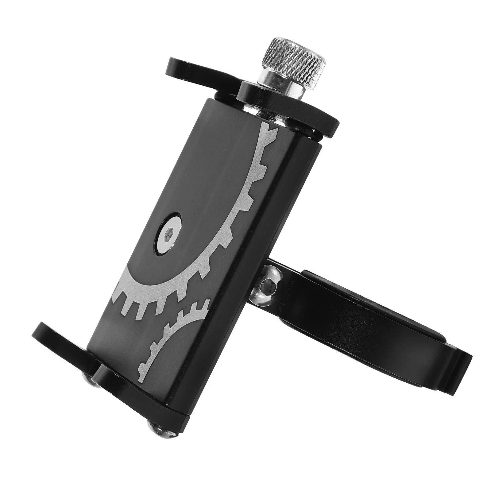 

Adjustable Universal Phone Mount Durable Aluminum Alloy Bike Phone Holder Stable Easy Install Single Hand Operation