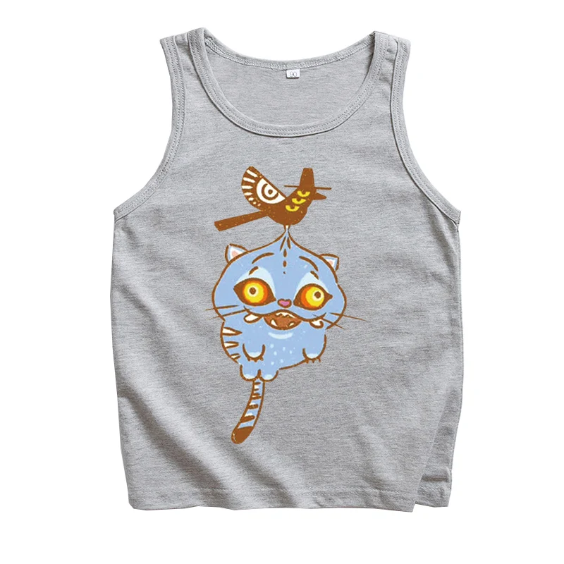 حار أنيمي K-Pop شيطان الصيادين النمر تانك القمم سترة عادية أكمام المشجعين هدية تي شيرت