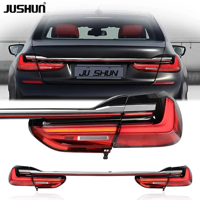 Waterproof Tuning LED Rear Tail Lamp Compatible BMW 7 Series G12 2016-2018 Complete Brake Reverse Signal Lamp Assembly