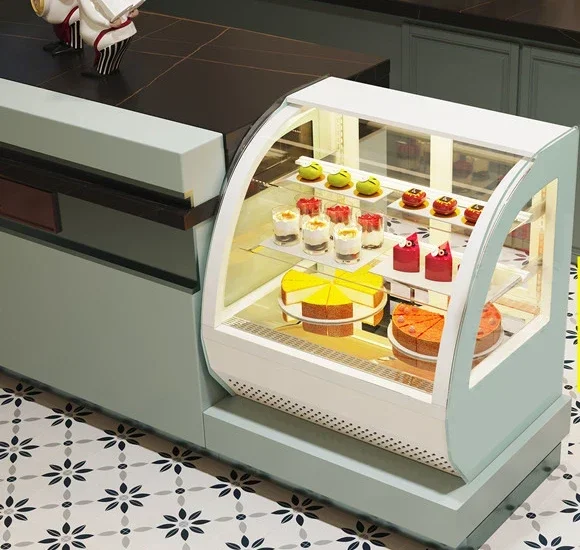 Cake counter type air-cooled milk tea shop fruit bar fresh-keeping cabinet baking western dessert refrigerated display cabinet