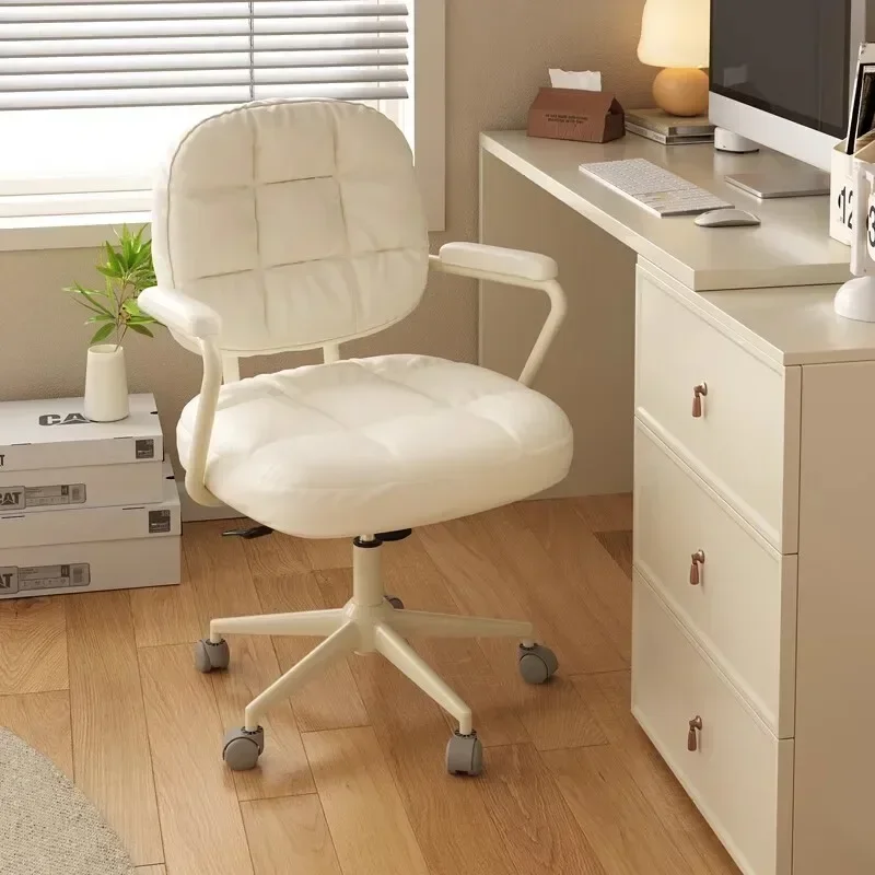 Computer Bedroom Study Office Chair Girls Makeup Swivel Sedentary Office Chair Comfortable Light Sillas De Oficina Furniture