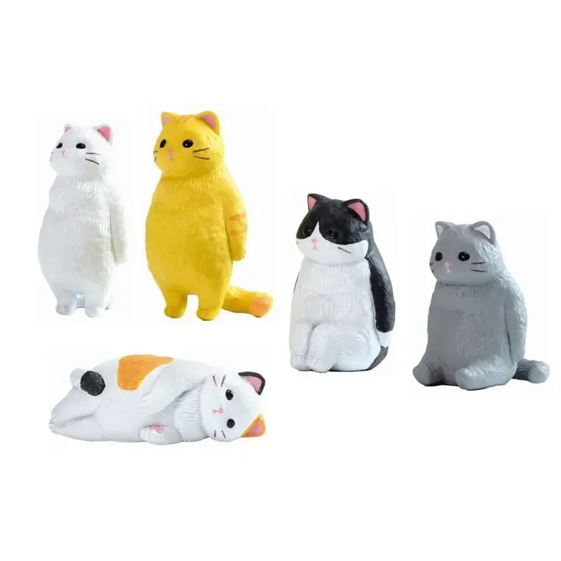 YELL Gashapon Kawaii cápsula juguetes figura Animal gato naranja lindos mascotas Anime estatuilla regalos creativos