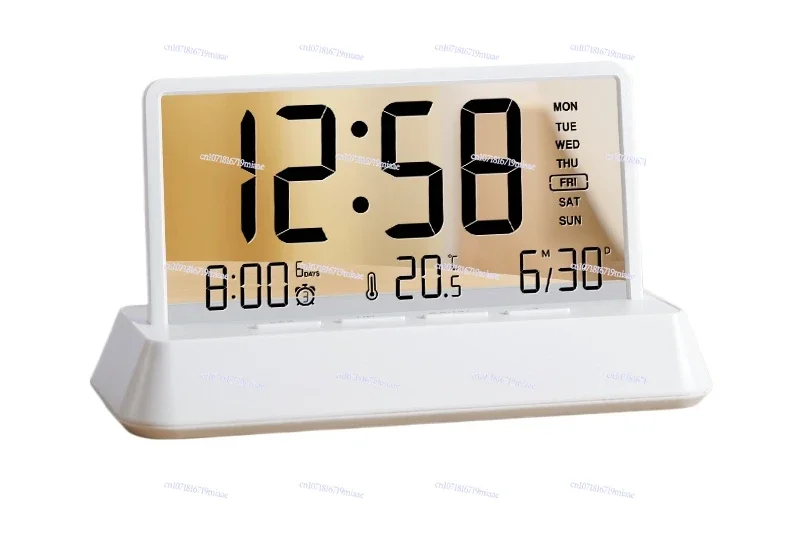 Transparent alarm clock 2024 new electronic clock for high school students, desktop high-value multi-functional dormitory bedsid