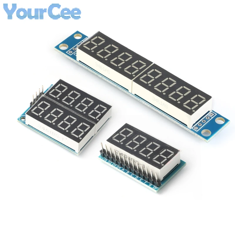 4 8 bit MAX7219 TM1638 LED Digital Tube Module Dot Matrix Microcontroller Highlight Display Serial Interface Nixie for Arduino