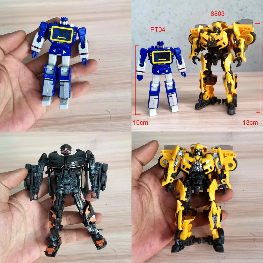 IN STOCK Mini PT04 Soundwave Transformation Toys 3 Tape DX9 8803 Bumblebe SS87 Car Action Figure Deformation Robot Anime Model