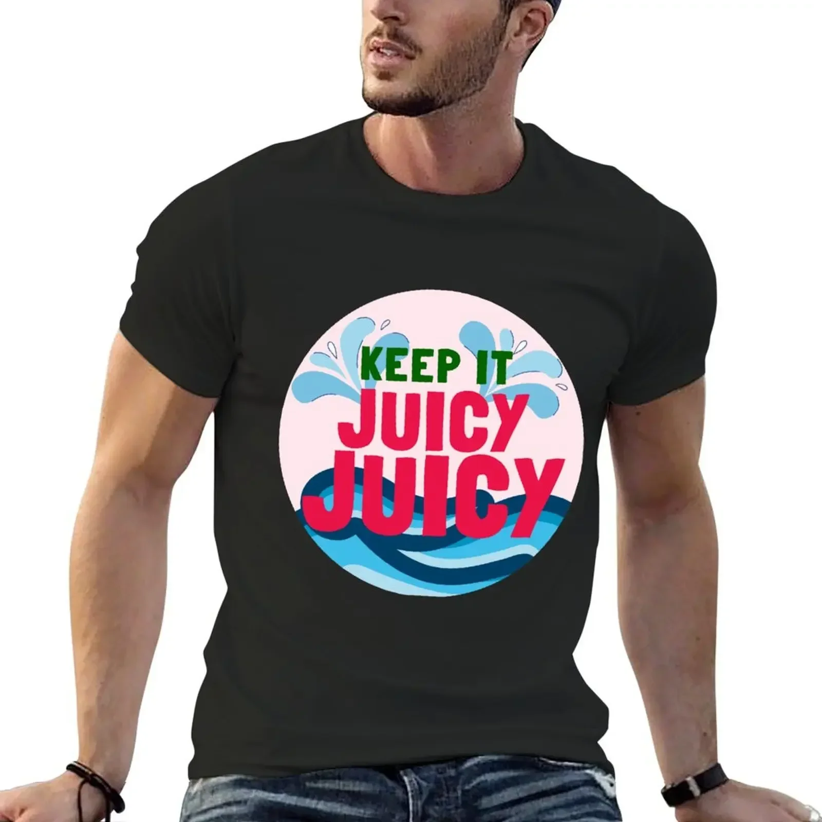 KEEP IT JUICY T-Shirt korean fashion blacks anime t shirts oversized t shirts for men