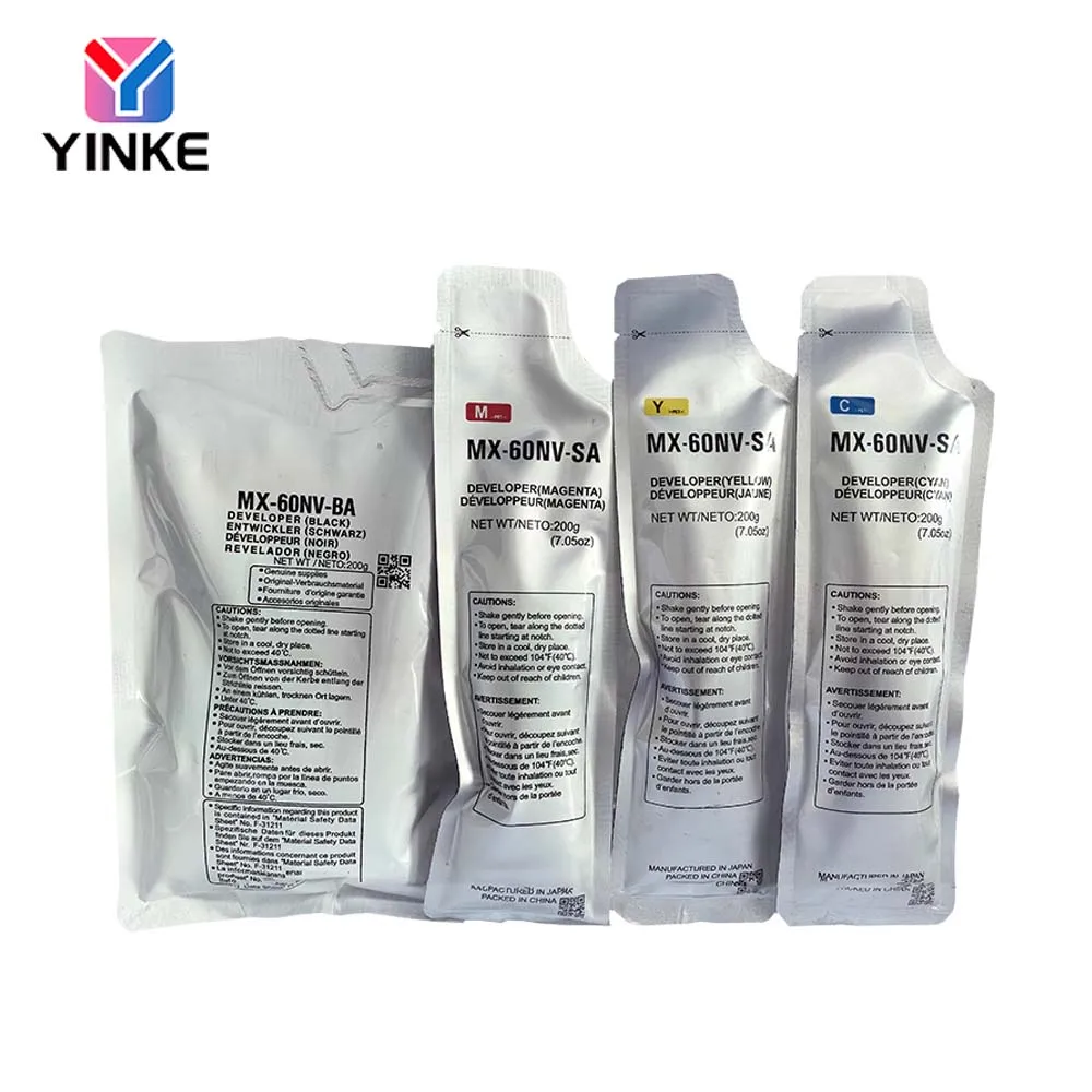 

1PCS MX60NV -SA Developer Powder For For Sharp MX3081 4081 5081 6081 2621 3121 OEM Quality Compatible MX60 Carrier 1Bag/200g