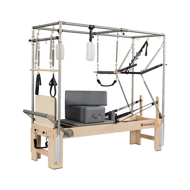 

Factory Wood Pilates Reformer, Full Trapeze Combination for Top Yoga & Studio Fitness Equipment