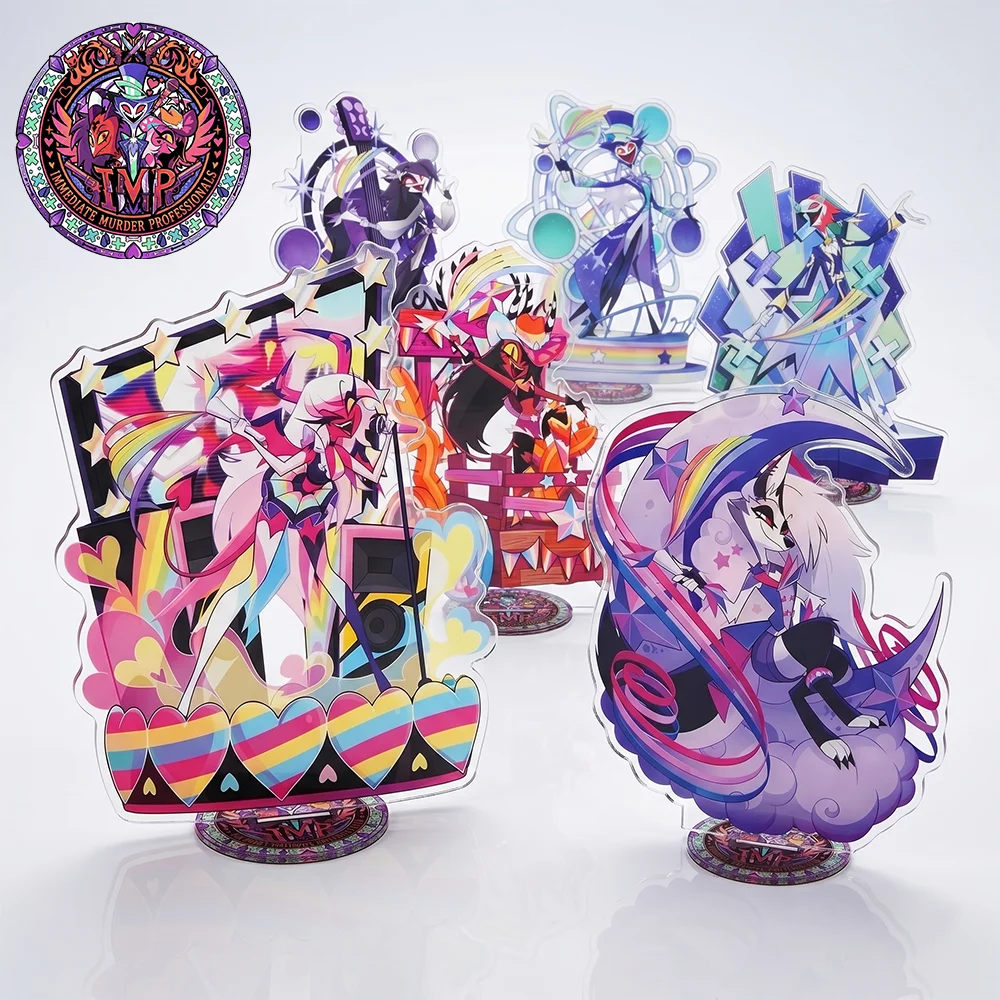 Hot Anime 2026 New style Loona Blitzo Stolas Asmodeus 15CM Double-sided HD Printing Acrylic Stand Cute keychain Desk Decor gifts