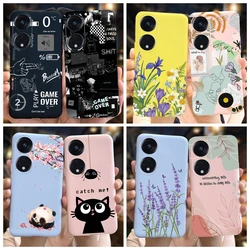 For OPPO Reno 8T 4G Case 2023 Fashion Flower Slim Silicone Shockproof Bumper For OPPO Reno8 T CPH2481 Fundas For Reno8T 5G Coque