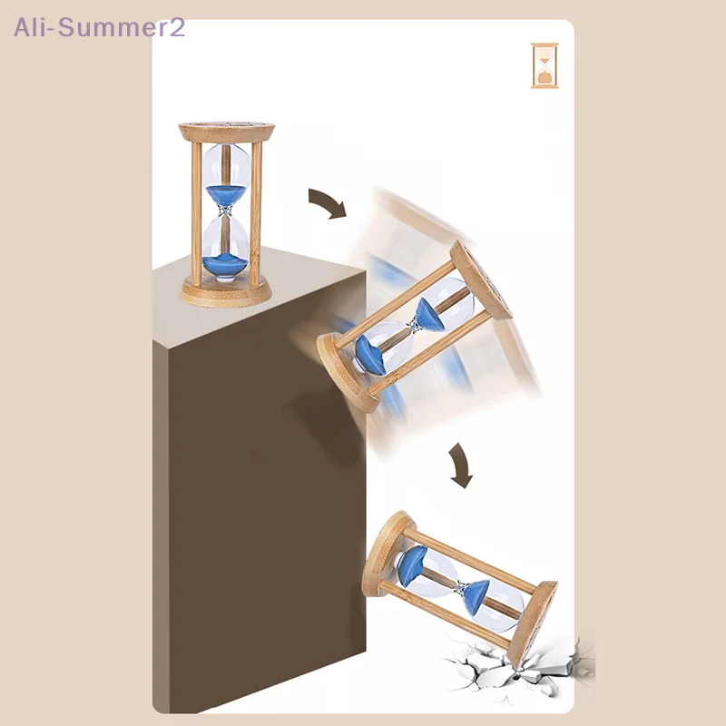 1/10 دقائق الساعة الرملية الخشبية الموقتات الإبداعية Sandglass ساندي ساعة المطبخ أداة صغيرة سطح المكتب الديكور زخرفة المنزل الاطفال هدية #1