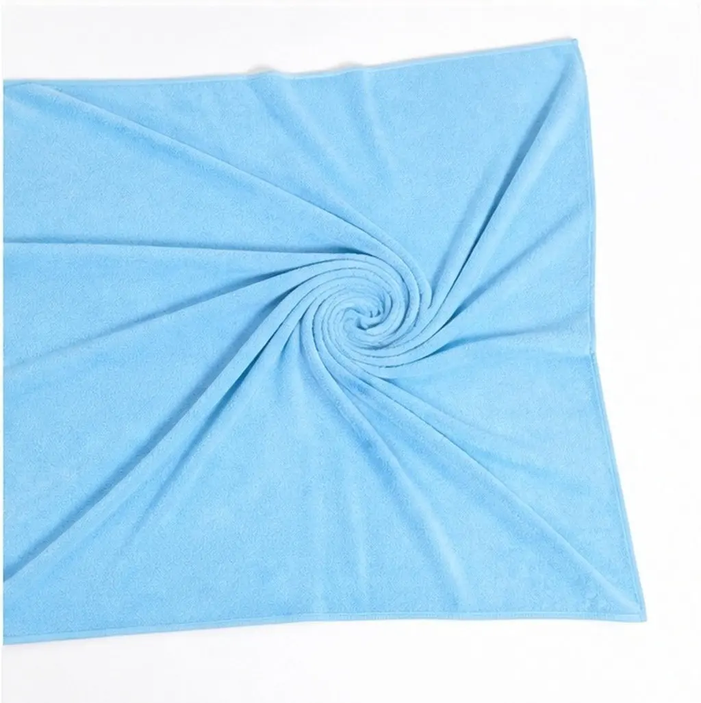 Microfiber Large Quick Dry Bath Towel 70x140cm Sky Blue for Spa Beach Swimming Camping Shower Towel Spa Towels