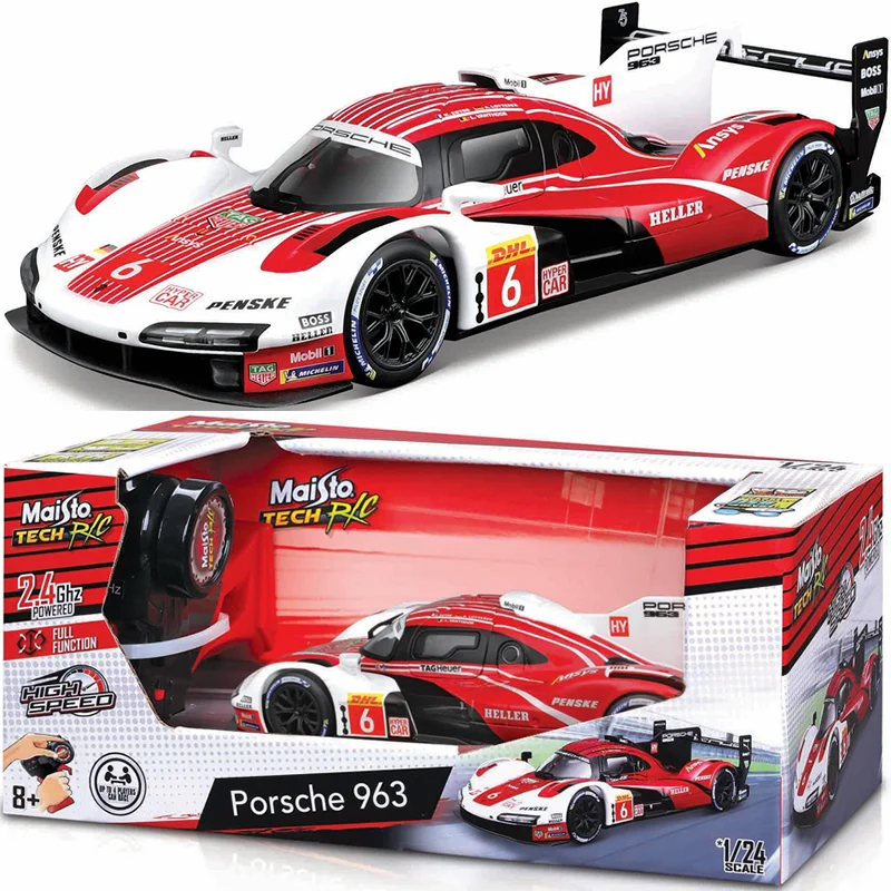 Nuovo disponibile Maisto Rc Model Endurance Racers Porsche 963 # 6 # 12 24 ore Le Mans Sf-90 Bugatti 2.4ghz Rohs Simulazione Giocattoli in miniatura