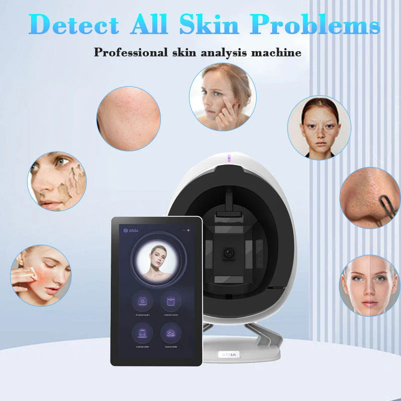 Newest Intelligent 3D Skin Diagnosis System 36 Million Pixels Facial Analysis Machine Moisture Detection Analyzer Salon Use