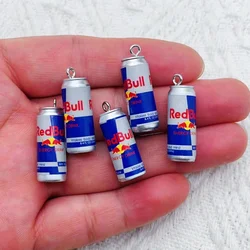 10 piece resin Red Bull can - perfect for jewelry DIY making earrings necklaces keychains