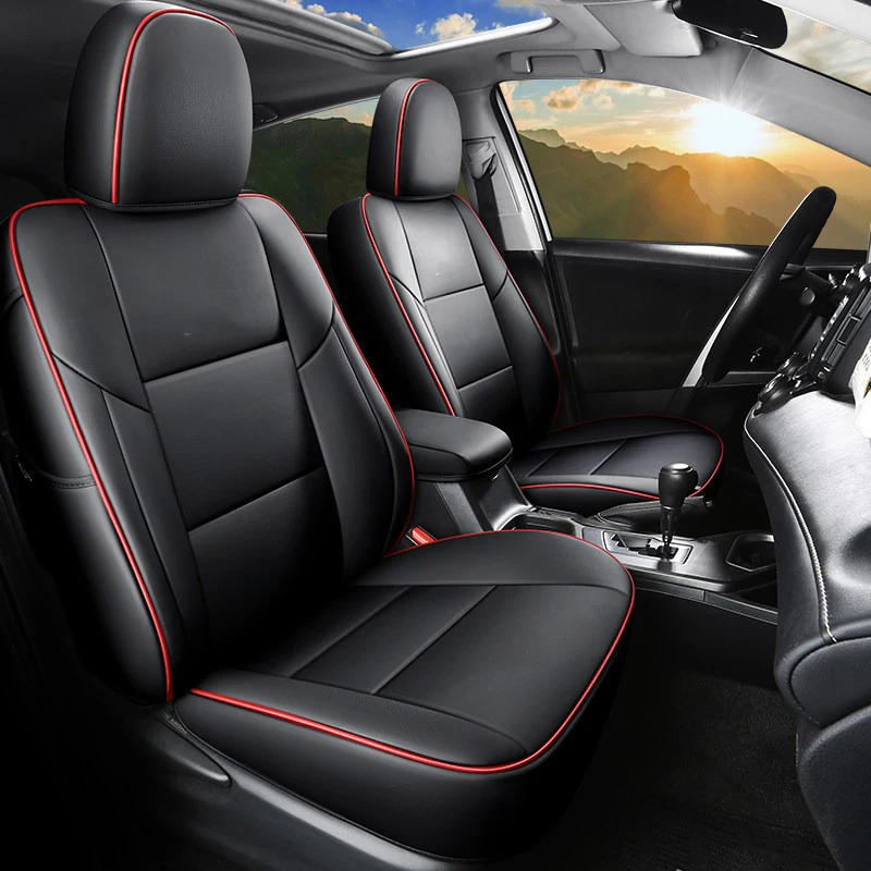 Car Special Seat Covers For Toyota Rav4 2013 2014 2015 2016 2017 Auto Goods Interior Decoration Waterproof Leather Accessories