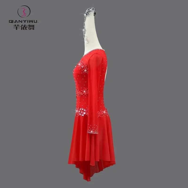 Traje de Danza Deportiva 2026, Falda de Danza para Adultos, Vestido Latino Nuevo para Fiesta, Ropa de Escenario para Mujer, Traje con Flecos para Competencia y Práctica samba vestuario competicion flamenco trajes latin