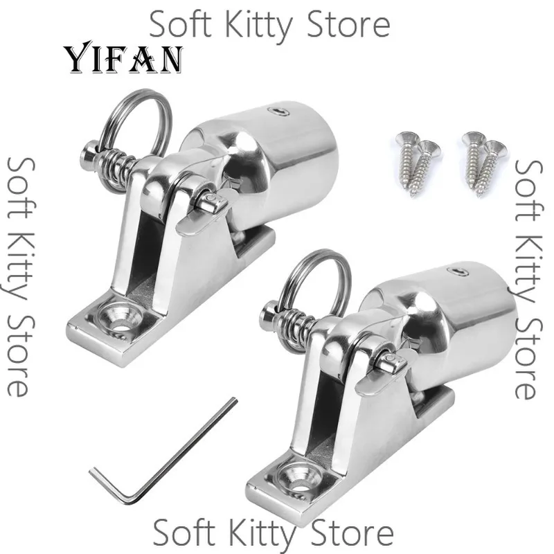 Stainless Steel Mountaineer Set Top, Deck Hinges with Quick Release Pins