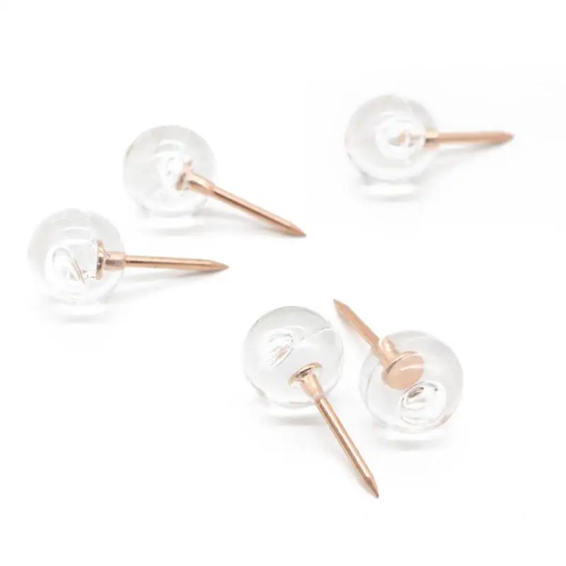 مسمار إبهام بسيط الشكل ، سهل الاستخدام ، أظافر بلون ذهبي وردي ، حجم صغير ، مادة أظافر أرضية ، مسمار سميك 1 × 2 ، 77 جم