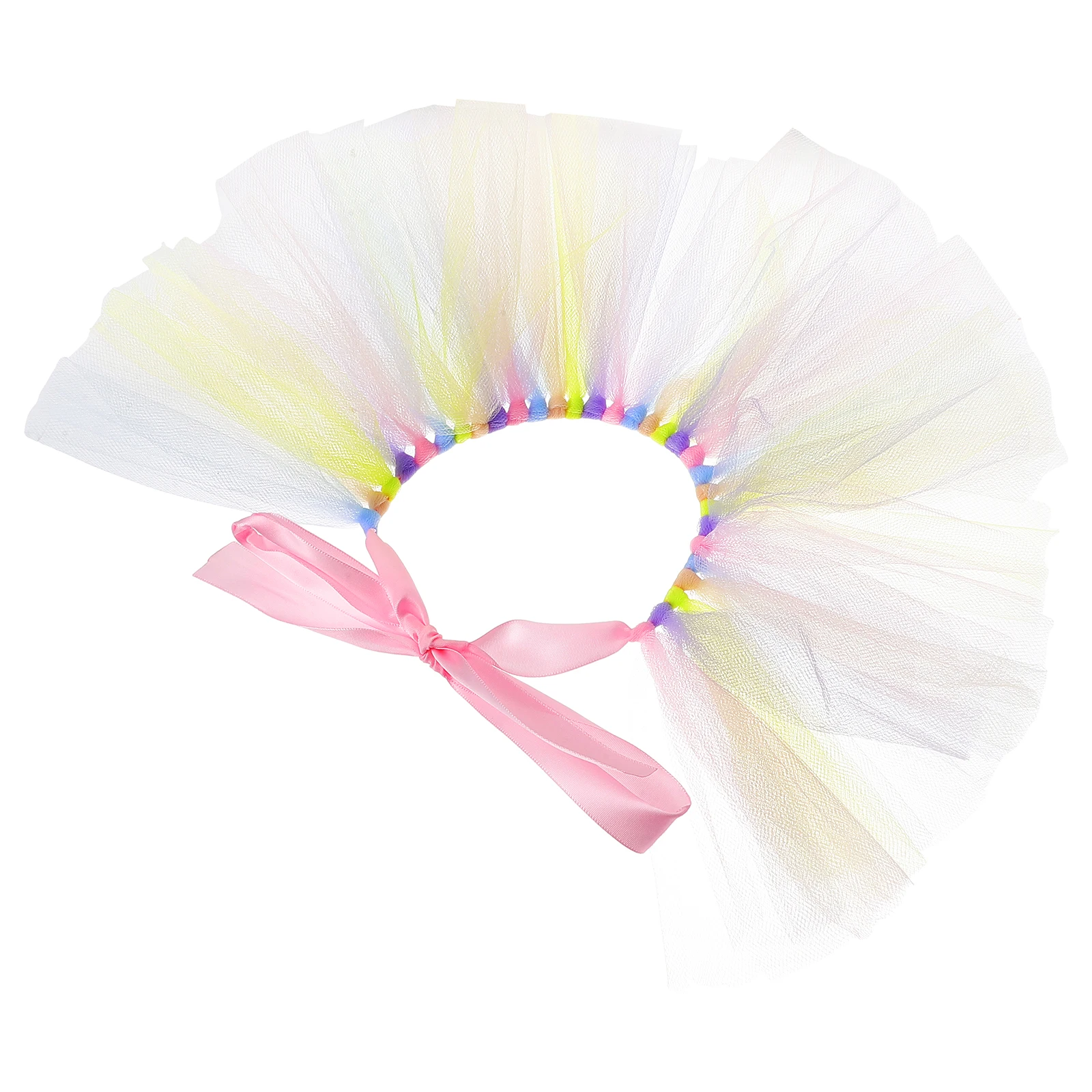 

Dog Princess Costume Easter Tutu Skirt Rainbow Color Comfortable Gauze Material Perfect Gift for Puppies Dog Tutu Dress