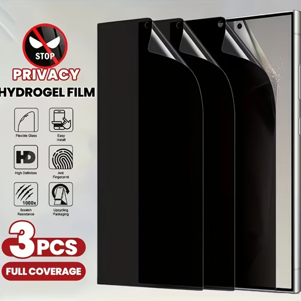 3PCS Privacy Hydrogel Film For Samsung Galaxy S26 Ultra S26 25 S23 S22 S24 S21 Ultra Plus Anti Spy Protective Screen Protector