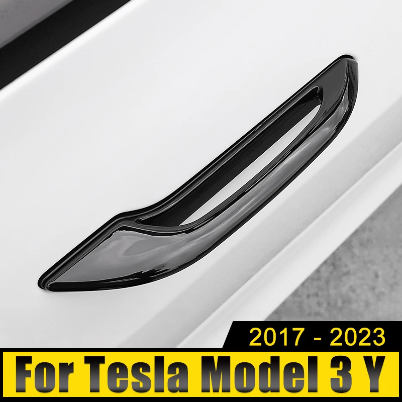 

ABS Car Door Handle Catch Cover Protection Case Trim Stickers Accessories For Tesla Model 3 Y 2017 2018 2019 2020 2021 2022 2023