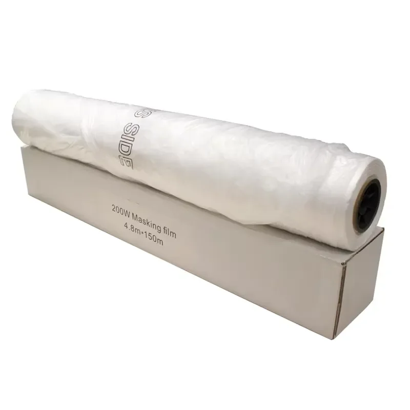 Automotive Plastic Masking Film for Furniture Paint Mist Protection Excellent Anti Spray Covering Sheet for Car Body Work